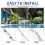 For 2 Pcs Pool Telescoping Pole 5