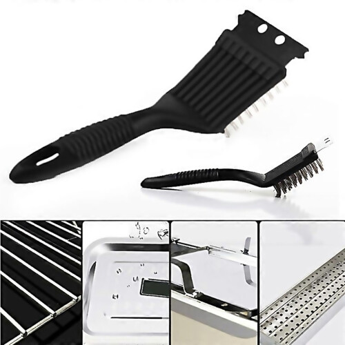 For Barbecue Grill Brush Wire Bristles Scraper Bbq Grate Cleaner
