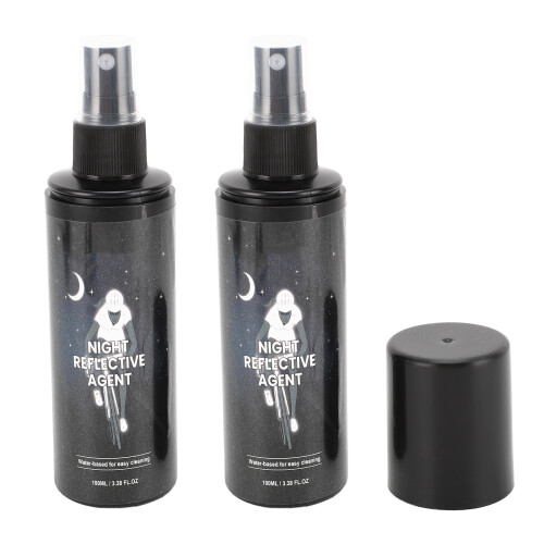 2 Pcs Reflective Spray Paint 100ml White Glow in 1