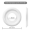 2 Packs Molded PU Ceiling Medallions White 3