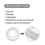 2 Packs Molded PU Ceiling Medallions White 4