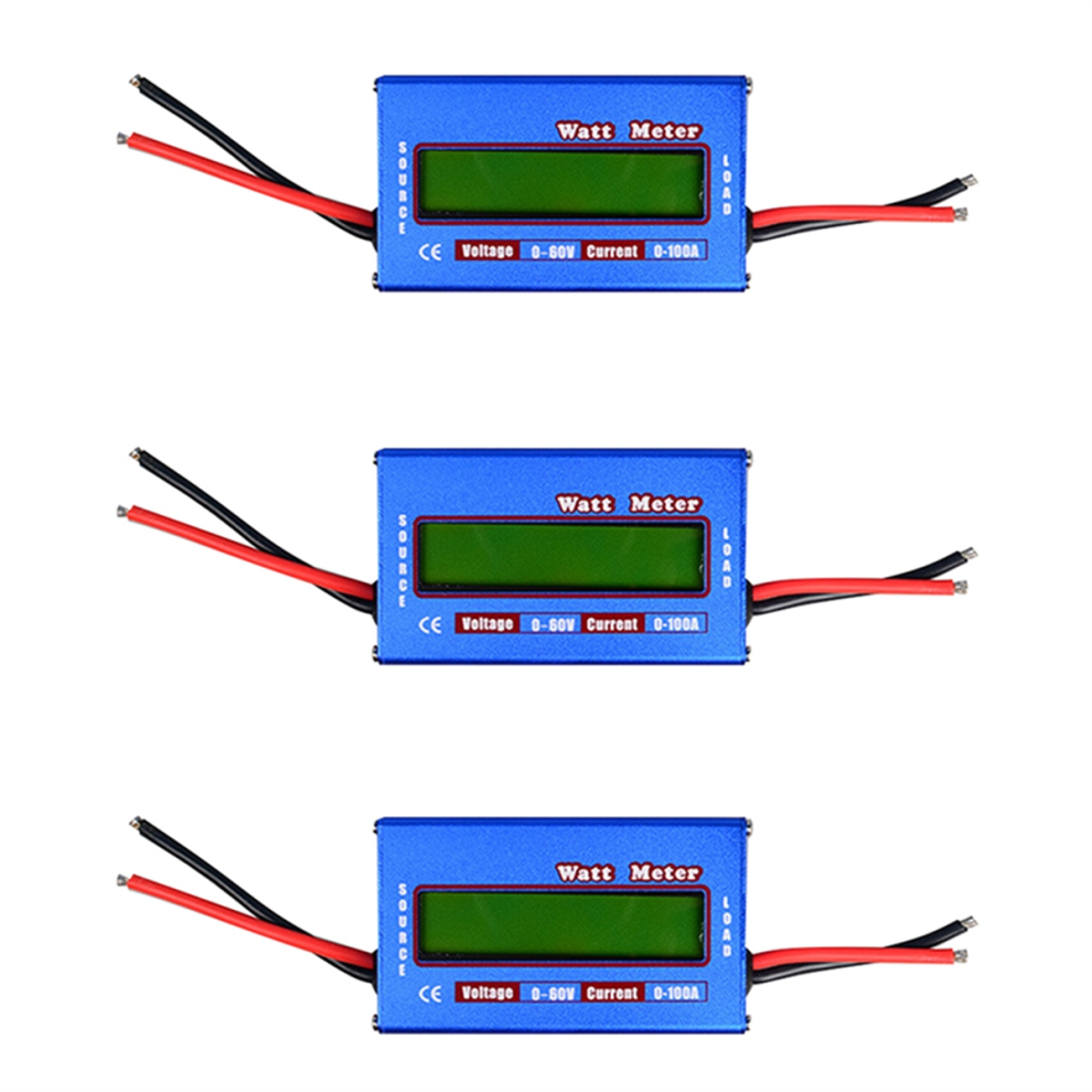 3Pcs Blue Rc Watt Meter Wattmeter Checker Balancer Charger Rc Tools 4713387019638