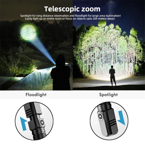 10000 Lumens Mini LED Flashlight Long-1200mah 1