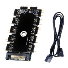 Motherboard 1 to 11 5V 3 Pin PWM Cooler Fan HUB Power Supply