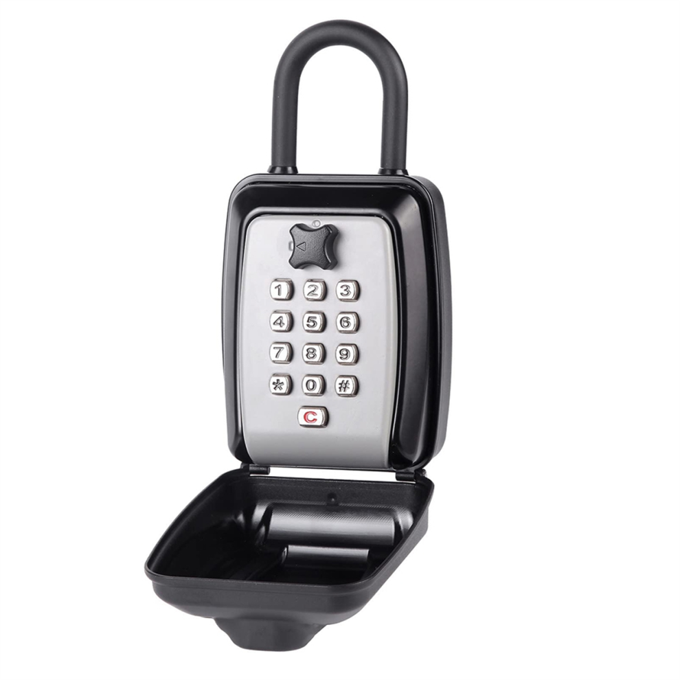 Key Safe -Spacious Resettable 12-Digit Combination Keypad Lock Box, 4713387038387