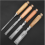 4pcs Wood Chisel Set with Cap, Beech High Impact Handle 4
