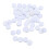 100pcs 15mm Nail Buffing Disc 2000 Grit Grinding 15