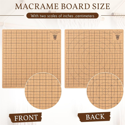 Macrame Board Set with T-Needle Clip S 1