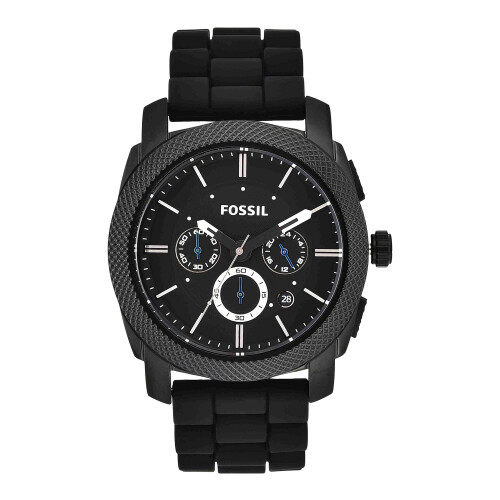 Fossil Ρολόι Χρονογράφος Fossil Machine Quartz για Άνδρες, Χρώμα: Μαύρο (Μοντέλο: FS4487)