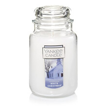 Yankee Candle Witte Kerst Scented, Classic 22oz Grote Jar Enkel Wiek Kaars, Meer dan 110 Uur Brandtijd