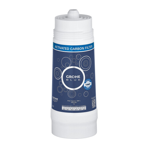 Grohe 40547001 Blue Active Carbon Replacement Water Filter - 7,925-Gallon Capacity