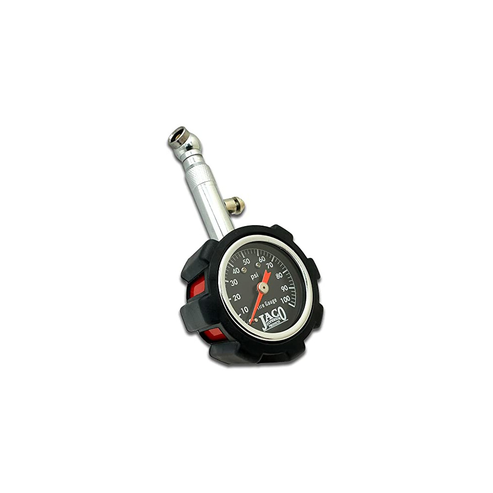 Jaco Deluxe Tire Pressure Gauge - 100 Psi 820103139083