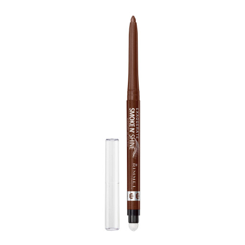Rimmel London Exaggerate Smoke n' Shine Eye Definer Eyeliner Long-Wearing Gel Formula Flake-Free 002 Copper Bling 0.01oz