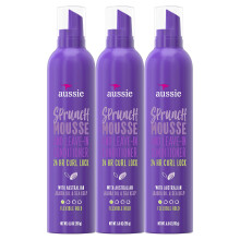 Aussie Conditioner & Mousse, con Jojoba & Kelp, Sprunch, Per Capelli Ricci, 6.8 fl oz, Pacco Triplo