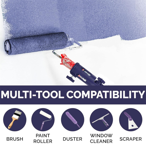 Multi-Angle Paint Brush Extender -Extension Pole Attachment Holder 1