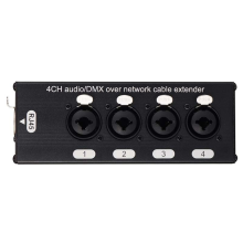 4-Channel 3-Pin XLR Audio and DMX512 Network Signal Extender Female