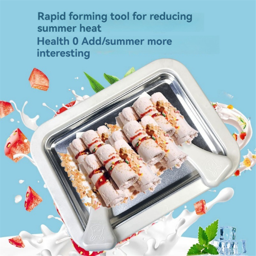 Fried Yogurt Machine Home-Made Mini Fried Ice Machine White 2