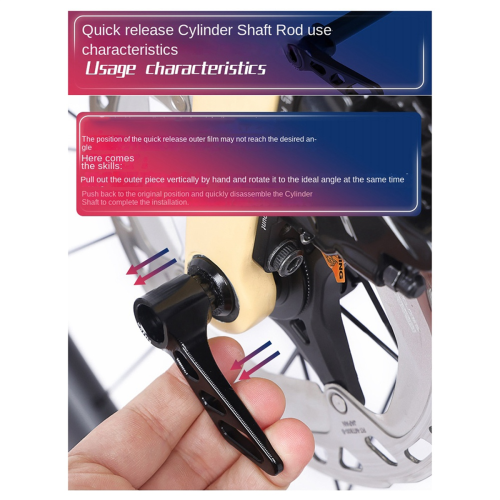 Quick Release Axle Through Axle Bicycle Lever Axle M12x162L 1