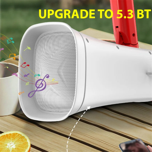 Solar Speaker Portable Wireless BT PA Bullhorn,C 2