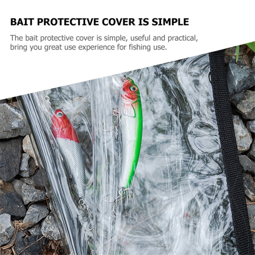 Fishing Lure Bait Protector Rods Hook Cover Transparent Storage Bag 1