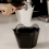 Coffee Grounds Bucket Polygons Espresso Grounds Dump Bin White 3