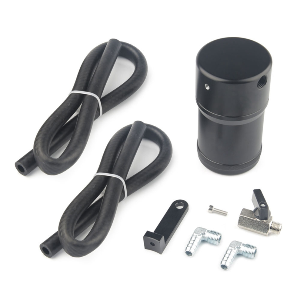 Car Oil Catch Can Kit For -150 3.7L/4.6L/5.0L/5.4L/6.2L Black 4712869512803