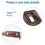 Front Right Side Seat Backrest Trim Cover for S-Class Brown 4