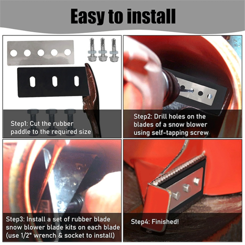 3/8inch Universal Snow Blower Impeller Modification Kit 2