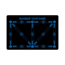 Football Footstep Training Mat, Non-Slip Footstep Training Mat,A