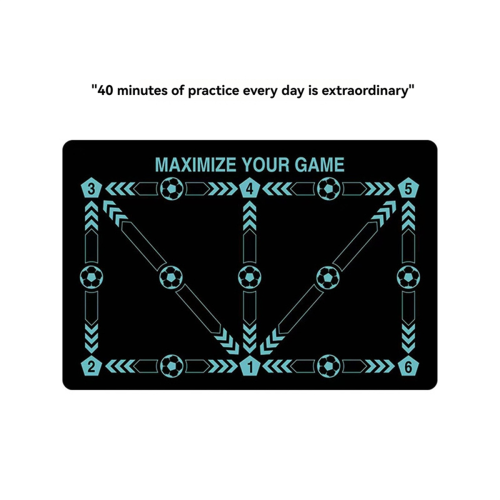 Football Footstep Training Mat, Non-Slip Footstep Training Mat,B 1