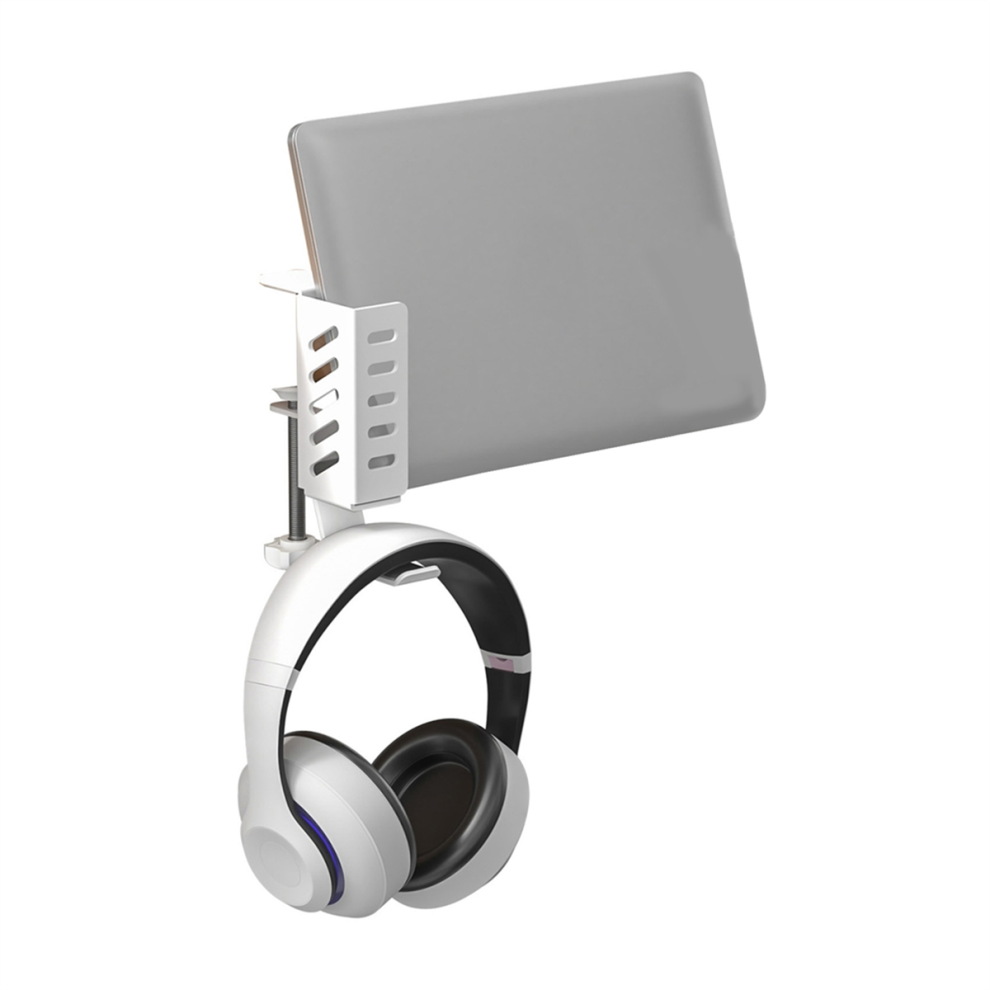 Desktop Computer Tablet Universal Storage Rack No Drilling White 4712869525933