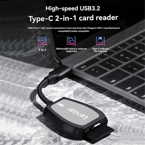 470U USB 3.2 Card Reader Type C to SD/Micro-SD/TF Adapter 1