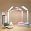 LED Desk Lamp 3 Level Dimmable Touch Night Light Rechargeable Pink 3
