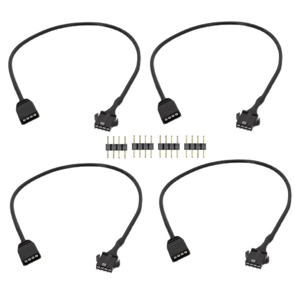 4Pcs Rgb Extension Cable For Computer Fan Motherboard Led Strip 4712869525759