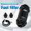 Universalfilter SVART AN10 Inline bränslefilter 3
