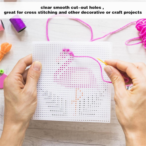 Plastic Mesh Canvas Sheets for Embroidery,Knitting Crochet Projects,A 2