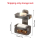Shower Soap Dish Wall Mounted Toiletries Container Double Layer 3