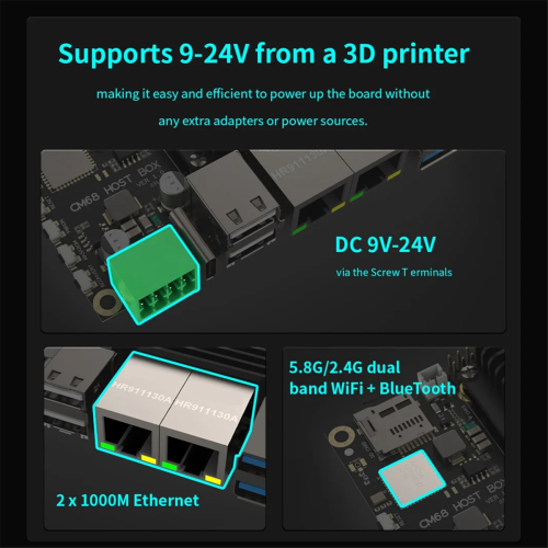 CM68 Host Box Based on CM68 Core CAN Bus for Klipper VS RPI 2