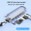USB-C Hub with Ethernet, 4K HD, USB 3.0, SD Card Reader 3