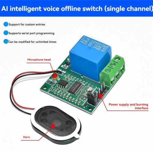 AI Intelligent Voice Recognition Module Offline Voice Control 1