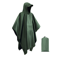 Motorcycle Rain Cover Camping Hiking Travel Rainwear Tent Green