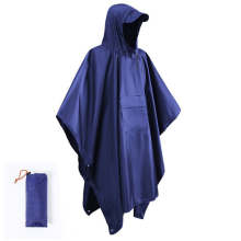 Motorcycle Rain Cover Camping Hiking Travel Rainwear Tent Blue