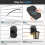 Siding Mounting Kit, 8141DBL Outdoor Light Mounting Block,Black 3