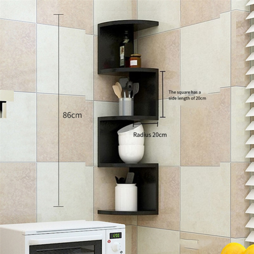 Corner Shelf Corner Corner Punching-Free Wall Corner Bookshelf 2