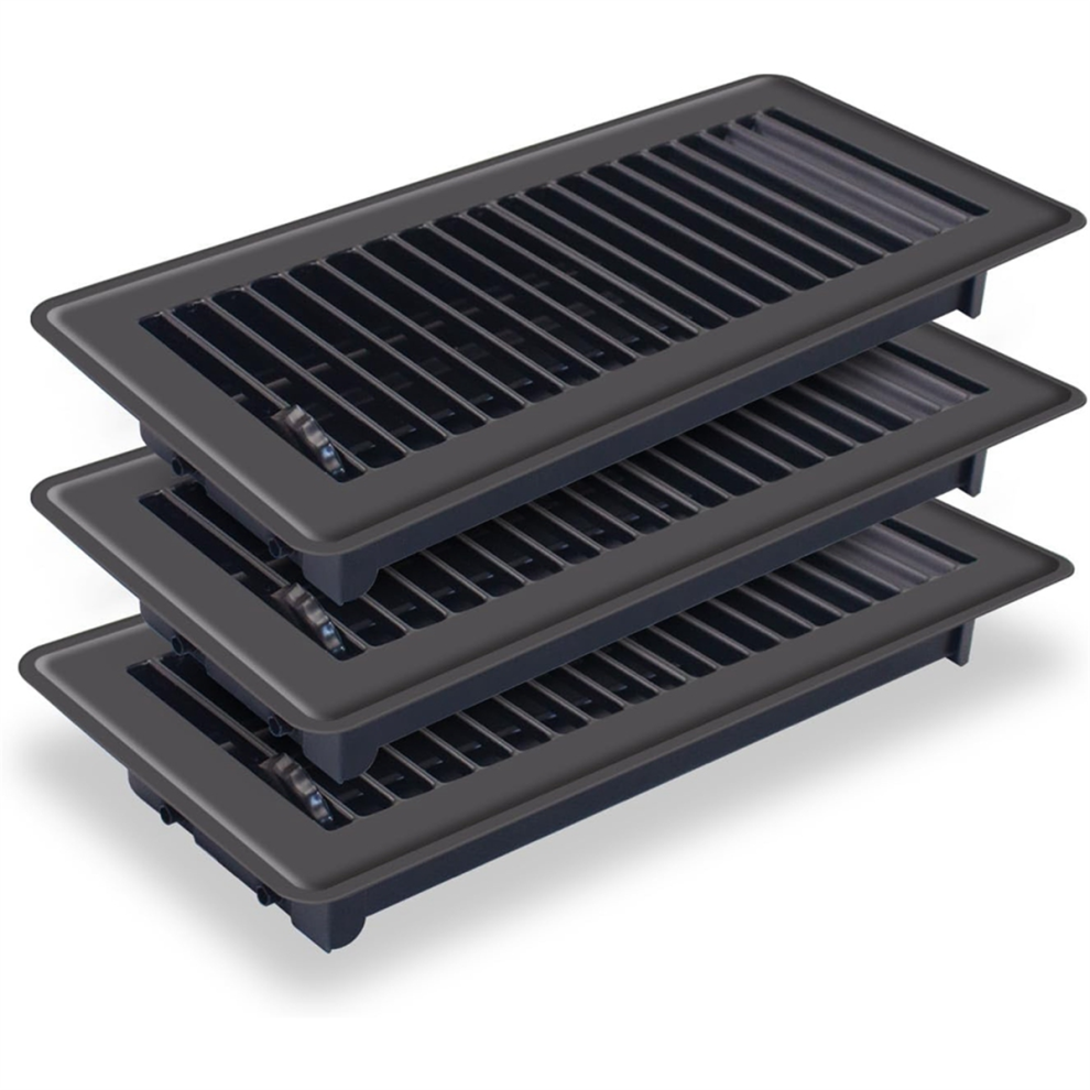 3Pc Floor Vents, 4X10in Floor Register Floor Vent Covers, B 4712869554636