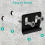 Hardware Mirror Clips for Wall Mounting, Double Hole Black 6
