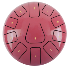 8 Inch Steel Tongue Drum, 11 Note Tambourine B