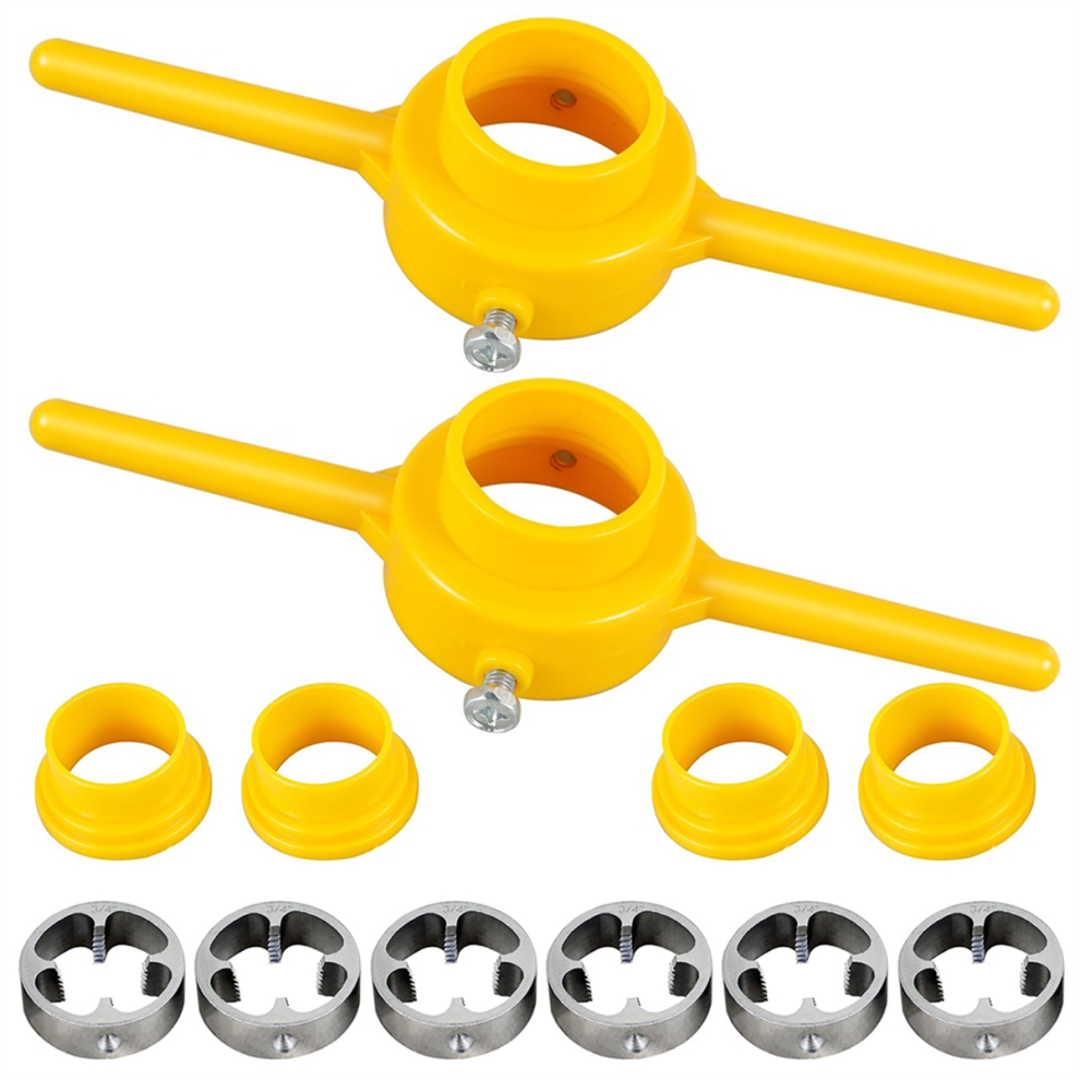 12Pcs Pvc Thread Maker Tool, Pipe Threader Plumbing Tool Kit 4712869584848