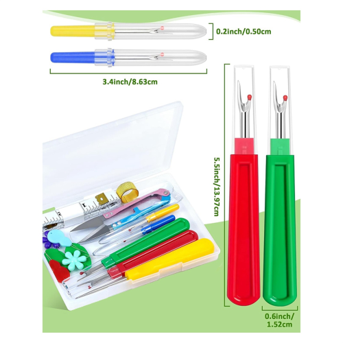 Seam Rippers for Sewing - 2 Big and 2 Small- Remover Tools 1
