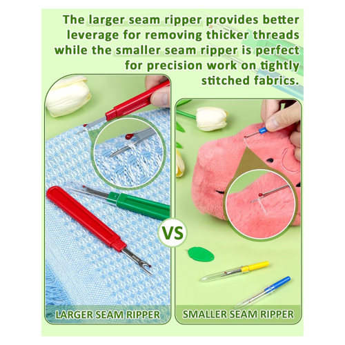 Seam Rippers for Sewing - 2 Big and 2 Small- Remover Tools 2